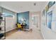 Home office with built-in shelving and window seat at 676 Kimber Ln # 37, Debary, FL 32713