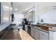 Modern kitchen with granite countertops and stainless steel appliances at 8321 Bella Vida Cir # 8321, Davenport, FL 33896