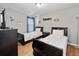 Two twin beds in a sports-themed bedroom at 8876 Candy Palm Rd, Kissimmee, FL 34747