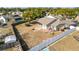 Aerial view showcasing home with large backyard and trampoline at 933 El Lago Ter, Winter Springs, FL 32708