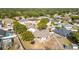 Aerial view of home and neighborhood, highlighting backyard at 933 El Lago Ter, Winter Springs, FL 32708