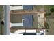 Aerial view showcases property boundaries and house layout at 105 Marion Oaks Manor, Ocala, FL 34473