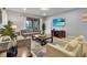 Open living area with comfortable seating and a large TV at 1913 Nice Ct, Kissimmee, FL 34747