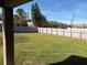 Large fenced backyard with grassy area at 438 Palm Dr, Sanford, FL 32771