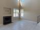 Bright living room with tile floors and fireplace at 438 Palm Dr, Sanford, FL 32771