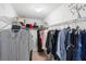 Walk-in closet with ample shelving and hanging space at 4847 Havilland Dr, Mount Dora, FL 32757