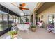 Spacious screened porch, great for outdoor entertaining at 4847 Havilland Dr, Mount Dora, FL 32757
