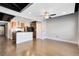 Open concept kitchen with island and stainless steel appliances at 62 W Colonial Dr # 205, Orlando, FL 32801