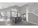 Open-concept kitchen with an island and high ceilings at 8106 Fan Palm Way, Kissimmee, FL 34747