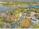 Aerial view of the house near lake at 935 Don Wilson Ave, Apopka, FL 32712