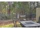 Private backyard with patio furniture and wooded views at 1102 Victoria Glen Dr, Sanford, FL 32773