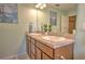 Double vanity bathroom with light-colored countertops at 1102 Victoria Glen Dr, Sanford, FL 32773