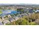 Aerial view of houses and landscape in a residential area at 1763 Stargazer Ter, Sanford, FL 32771