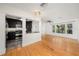 Modern kitchen featuring dark cabinetry and granite countertops at 1937 Eland Ave, Winter Park, FL 32789