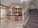 Elegant staircase with built-in desk and storage at 2224 Alaqua Dr, Longwood, FL 32779