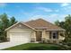 One-story home with a two-car garage and landscaped front yard at 2664 Hancock Crossing Dr, Bartow, FL 33830