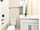 Small bathroom with single vanity and shower/tub combo at 627 Bayhawk St, Debary, FL 32713