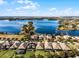 Aerial view of lakefront home community at 8547 Bayview Crossing Dr, Winter Garden, FL 34787