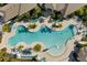 Aerial view of resort-style pool and lounge area at 8547 Bayview Crossing Dr, Winter Garden, FL 34787