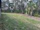 An empty yard, ready for landscaping, is surrounded by lush vegetation and trees at 1360 Jayce Ct, Geneva, FL 32732