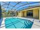 Large screened pool with lake view at 1580 Prairie Oaks Dr, St Cloud, FL 34771