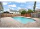 Inviting, refreshing pool with brick patio and fenced yard at 1718 Errol Woods Dr, Apopka, FL 32712