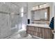 Clean bathroom with a walk-in shower and modern vanity at 19115 Palmview St, Orlando, FL 32833