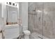 Updated bathroom with a glass-enclosed shower and modern vanity at 19115 Palmview St, Orlando, FL 32833