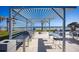 Outdoor kitchen and dining area with ocean views at 3000 N Atlantic Ave # 17, Daytona Beach, FL 32118