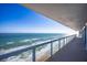 Oceanfront balcony with stunning view at 3000 N Atlantic Ave # 17, Daytona Beach, FL 32118