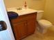 Simple bathroom with single vanity and toilet at 4131 Yorketowne Rd, Orlando, FL 32812