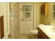 Clean bathroom with shower and built-in cabinet at 4131 Yorketowne Rd, Orlando, FL 32812