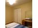 Bedroom with double bed and built in closet at 4131 Yorketowne Rd, Orlando, FL 32812