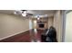 Living room with hardwood floors, fireplace, recessed lighting, and natural light at 4131 Yorketowne Rd, Orlando, FL 32812