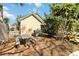 Backyard with picnic table and lush landscaping at 436 E Jersey St, Orlando, FL 32806