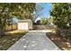 Backyard with shed and paved pathway at 436 E Jersey St, Orlando, FL 32806