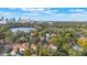 Aerial view of neighborhood near the city skyline at 512 E Gore St, Orlando, FL 32806