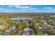 Aerial view of a house near a lake in a quiet neighborhood at 512 E Gore St, Orlando, FL 32806