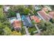 Aerial view of house and surrounding properties at 512 E Gore St, Orlando, FL 32806