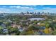 Aerial view of the neighborhood and downtown skyline at 512 E Gore St, Orlando, FL 32806