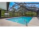 Inviting screened pool area with ample space for lounging at 8045 Happy Trl, Kissimmee, FL 34747