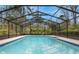 Inviting screened pool with ample surrounding space for relaxation at 8045 Happy Trl, Kissimmee, FL 34747