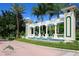 Ornate entrance to Emerald Island Resort with a fountain and dolphin statues at 8511 La Isla Dr, Kissimmee, FL 34747