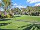 Landscaped golf course with mature trees and lush fairways at 9512 Tavistock Rd, Orlando, FL 32827