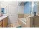 Bathroom with a tub, shower, and tile flooring at 1211 Stonecutter Dr # 206, Celebration, FL 34747