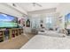 Spacious bedroom featuring a flat-screen television, desk, and two twin beds at 1211 Stonecutter Dr # 206, Celebration, FL 34747