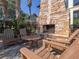 Stone fireplace and seating area in the community at 1211 Stonecutter Dr # 206, Celebration, FL 34747