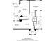 Two-story home floor plan, showing kitchen, living room, and primary bedroom at 2705 Grantham Ct, Orlando, FL 32835