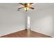 Spacious bedroom with wood flooring and ceiling fan at 2841 Derby Dr, Deltona, FL 32738