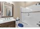 Modern bathroom with soaking tub, shower, and updated vanity at 5599 Sw 92Nd Avenue Rd, Ocala, FL 34481